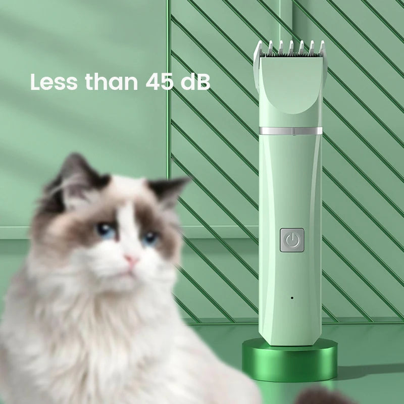 Ultimate 4-in-1 Electric Pet Grooming Kit: Trimmer, Clippers & Nail Grinder for Cats & Dogs